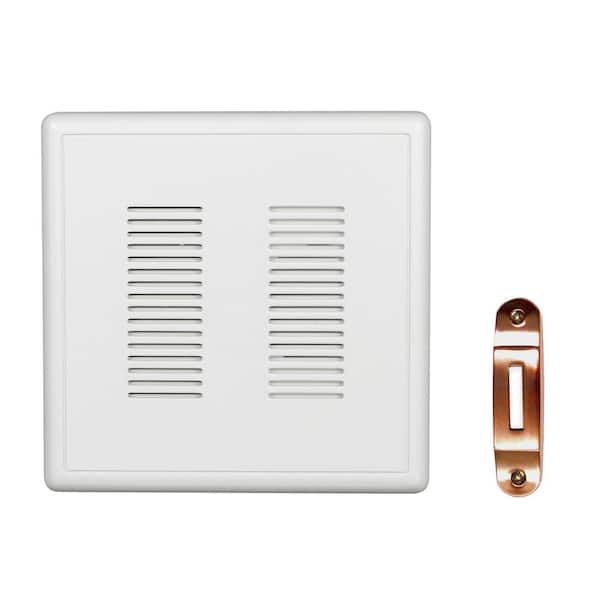 NICOR PrimeChime Plus 2 Video Compatible Wired Door Bell Chime Kit with Copper Decorative Button