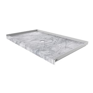 36 in. x 60 in. Single Threshold Shower Base with Center Drain in Everest