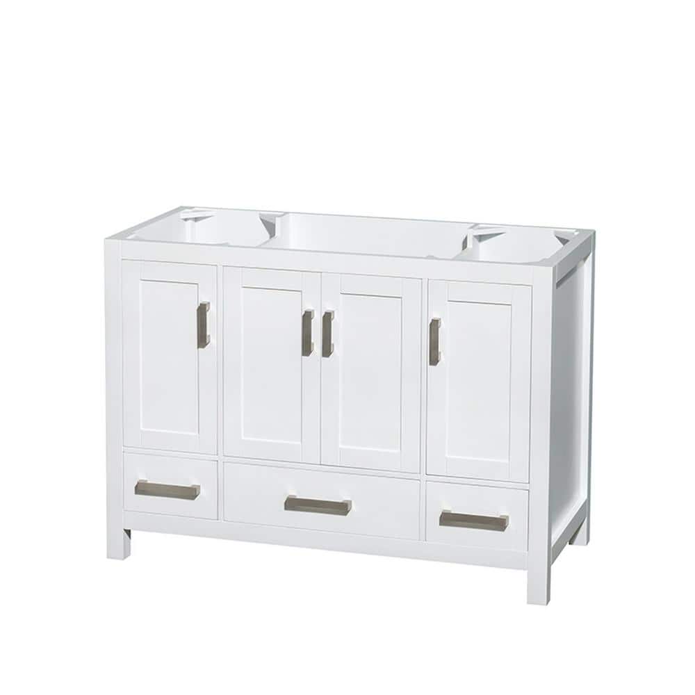 Sheffield White Freestanding Single Bathroom Vanity