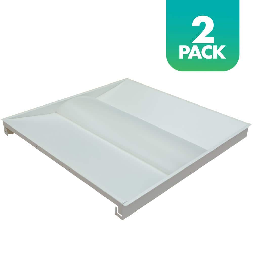 34/46/58-Watt Equivalent Dimmable Integrated LED Troffer Light, 3500K/4000K/5000K , 2-pack price history on PriceWatchPro