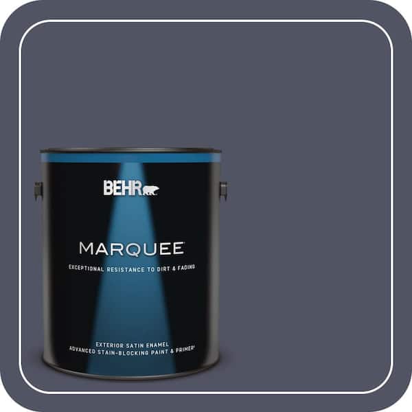 BEHR MARQUEE 1 gal. #630F-7 Black Orchid Satin Enamel Exterior Paint & Primer