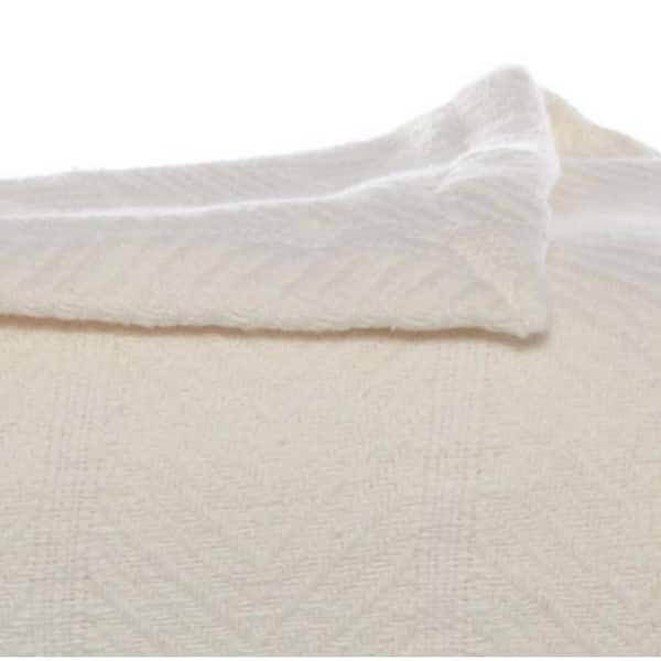 Solid Cotton Woven Blanket