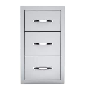 Classic Series 14 in. 304 Stainless Steel Flush Drawer and Paper Holder Combo