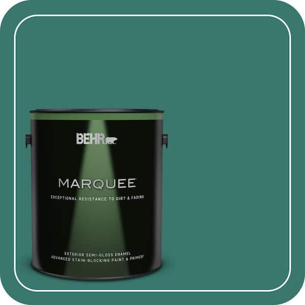BEHR MARQUEE 1 gal. #490D-7 Greensleeves Semi-Gloss Enamel Exterior Paint & Primer