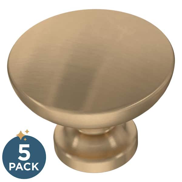 Franklin Brass 5-Pack Fulton 1-3/16 in. (30 mm) Champagne Bronze with Antimicrobial Properties Round Cabinet Knobs
