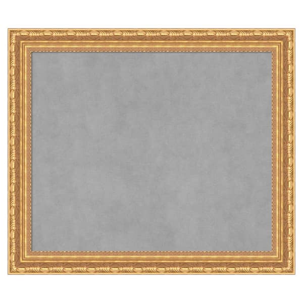 Amanti Art Versailles Gold 28 in. x 24 in. Framed Magnetic Board