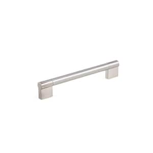 Avellino Collection 6-5/16 in. (160 mm) Center-to-Center Brushed Nickel Contemporary Drawer Pull