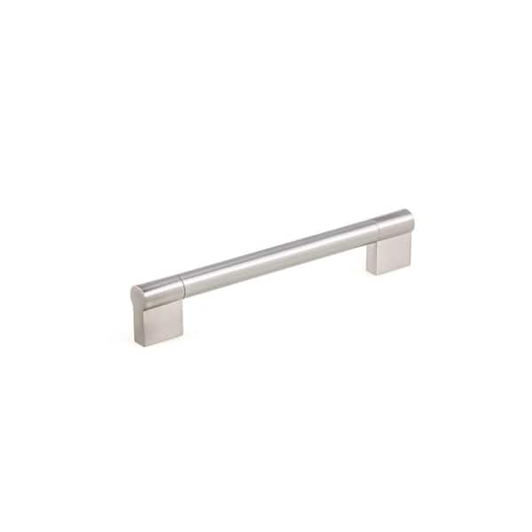 Richelieu Hardware Avellino Collection 6 5/16 in. (160 mm) Brushed Nickel Modern Cabinet Bar Pull