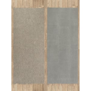 Textured 2 ft. x 8 ft. Unthemed Woven Solid Color Plastic Rectangle Non Slip Area Rug Pad