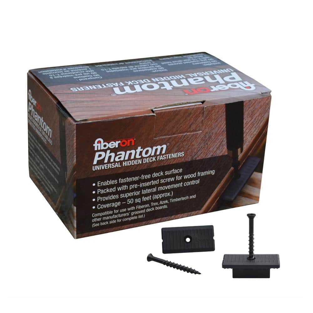 Fiberon Phantom Universal Hidden Deck Fastener Box Bkt Brd Univ B90