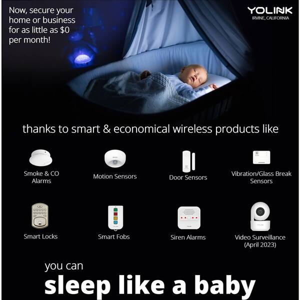 YoLink Smart Domotica LoRa Ingeschakeld Home Monitoring Smart Devices (Leksensor