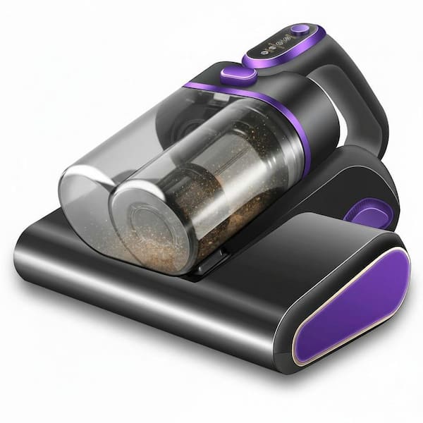 Bagless Corded HEPA Filter Handheld Vacuum for Mattress, Sofa, Couch, Crib in Gray, Triple Deep Cleaning