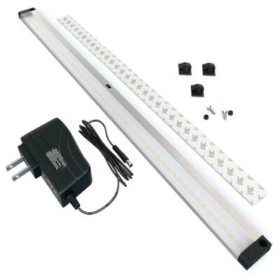 20 in. LED 6000K Black Under Cabinet Lighting, Dimmable Hand Wave Activated (1-Pack)