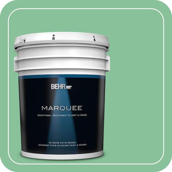 BEHR MARQUEE 5 gal. #MQ6-40 Country Weekend Satin Enamel Exterior Paint & Primer