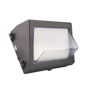 120-Watt Equivalent Integrated LED Bronze Commercial Security Outdoor Wall Pack Light 5000K