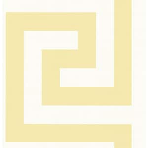 Seabrook Designs Vogue Greek Key Metallic Pearl and Powder Blue Paper ...