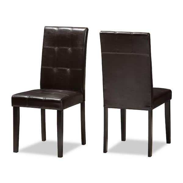 avery black leather chair