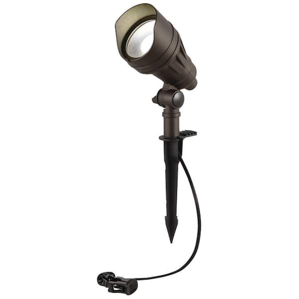 390 Lumen Millennium Black Adjustable Light Color Integrated LED Outdoor Landscape Flood Light