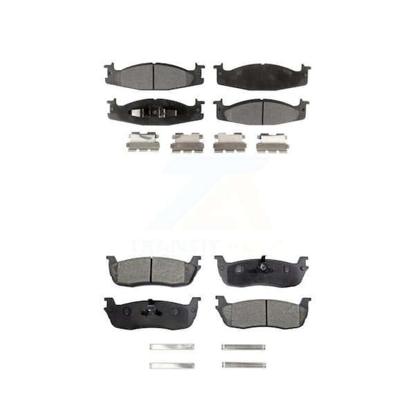 Front Rear Ceramic Brake Pads Kit For 1996 Ford F-150 KTC-100348
