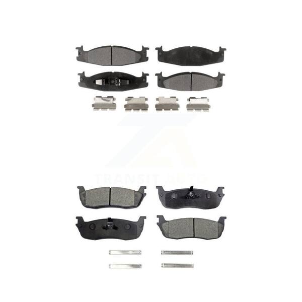 thumbnail image 2 of Ceramic Front Brake Pads & Rear Shoes For 1996-2000 Town & Country, Grand Caravan, Voyager – Detroit Axle 2 of 6