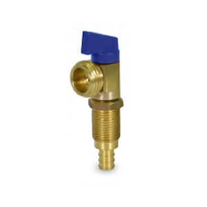1/2 in. PEX B x 3/4 in. MHT Brass Washing Machine Replacement Valve Blue for Cold Water Supply