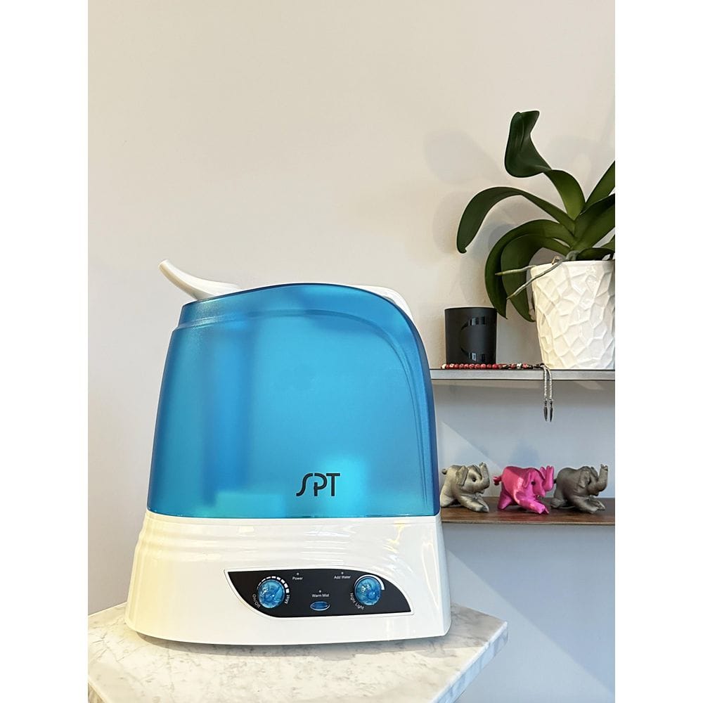 SPT Blue and White Dual Mist Ultrasonic Humidifier