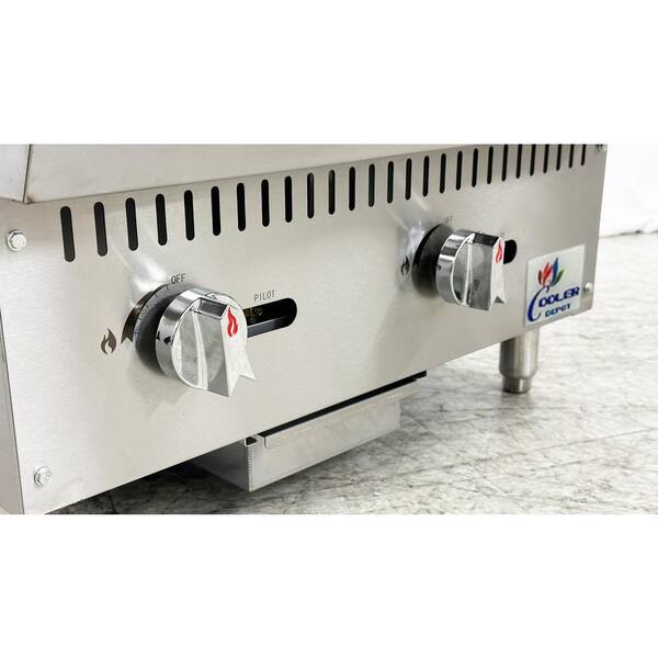 thumbnail image 2 of Iron Range 24" Commercial Gas Griddle - 60,000 BTU, Stainless Steel, ETL Certified 2 of 14