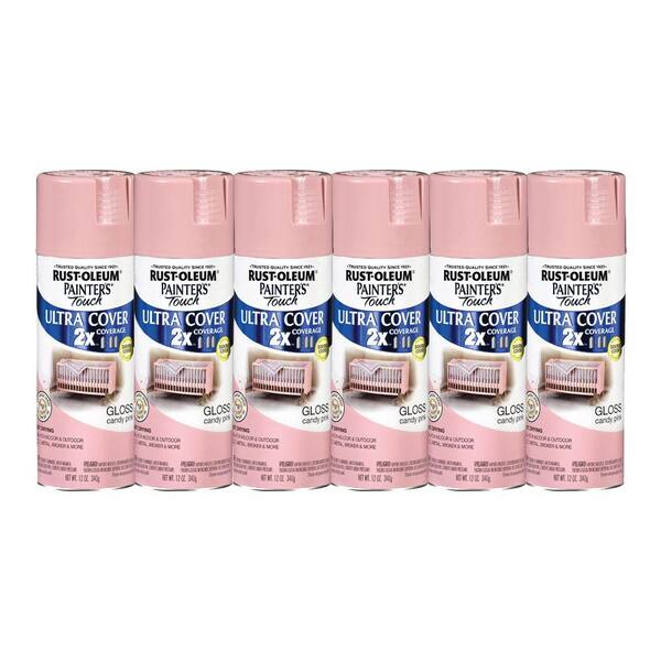 Painter's Touch 12 oz. Candy Pink Spray Paint (6-Pack)-DISCONTINUED