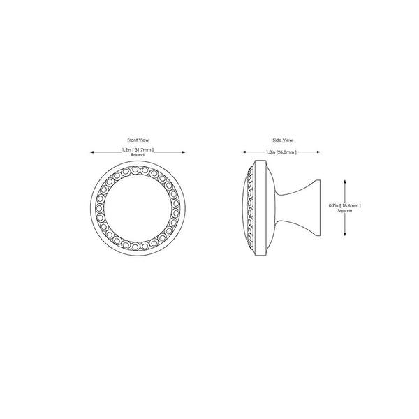 Isabel 1-1/4 in. Chrome with Clear Crystal Cabinet Knob Isabel 1-1/4 in. Chrome with Clear Crystal Cabinet Knob