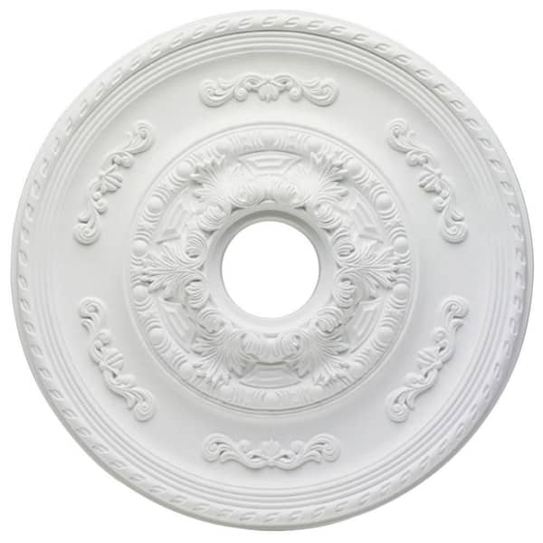 Hampton Bay Sofia 21 in. White Ceiling Medallion