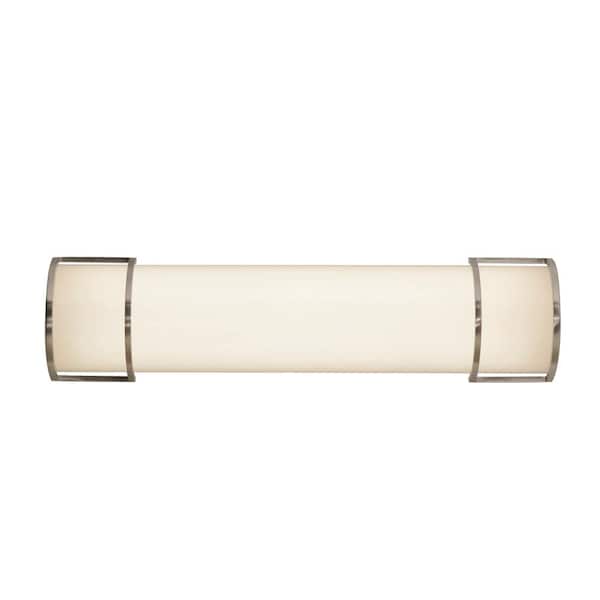AFX Pacific 24 in. 1 Satin Nickel LED Vanity Light