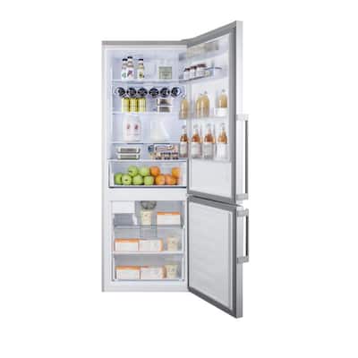 27 in. 16.4 cu. ft. Bottom Freezer Refrigerator in Stainless Steel, Counter Depth