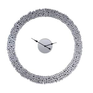 Kachina Mirrored and Faux Gems Analog Wall Clock