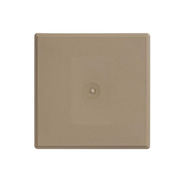 Ply Gem 6.625 in. x 6.625 in. Khaki D4 and D5 Surface Mounting Block
