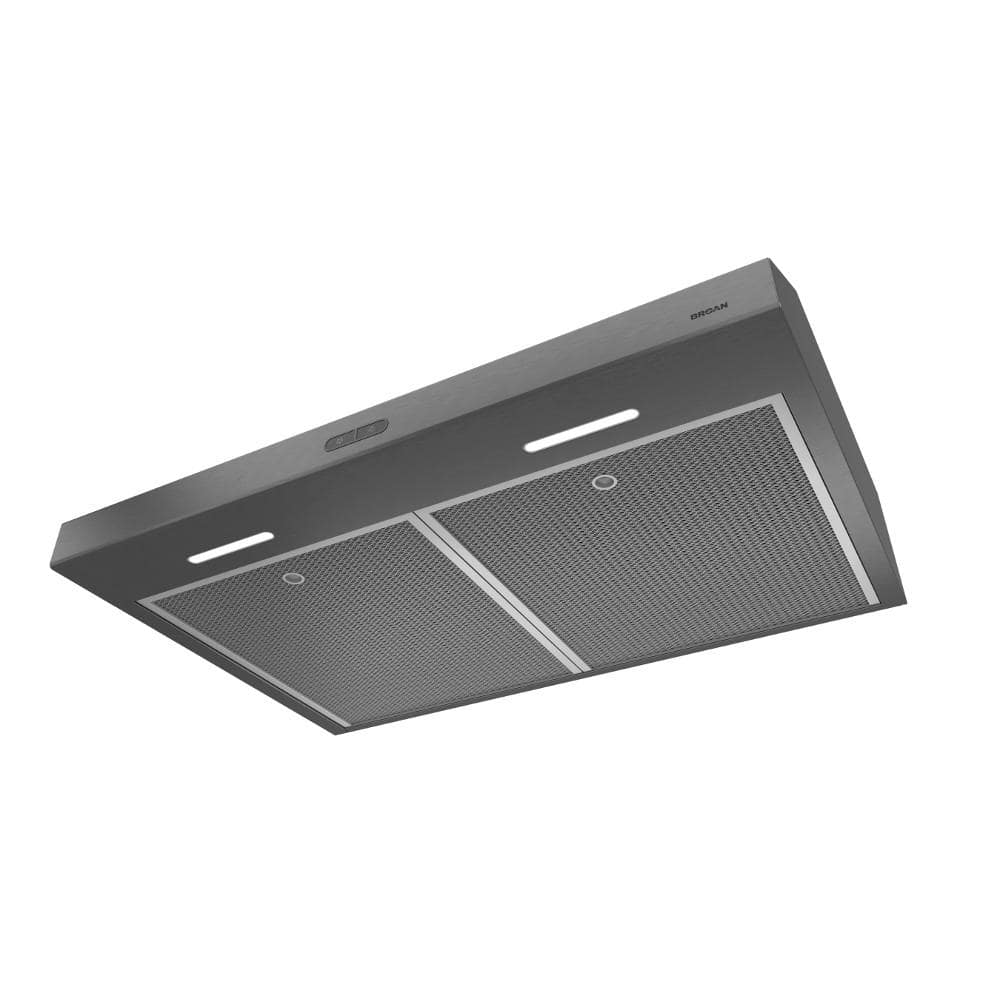 Broan 30" Black Stainless Steel Convertible Range Hood