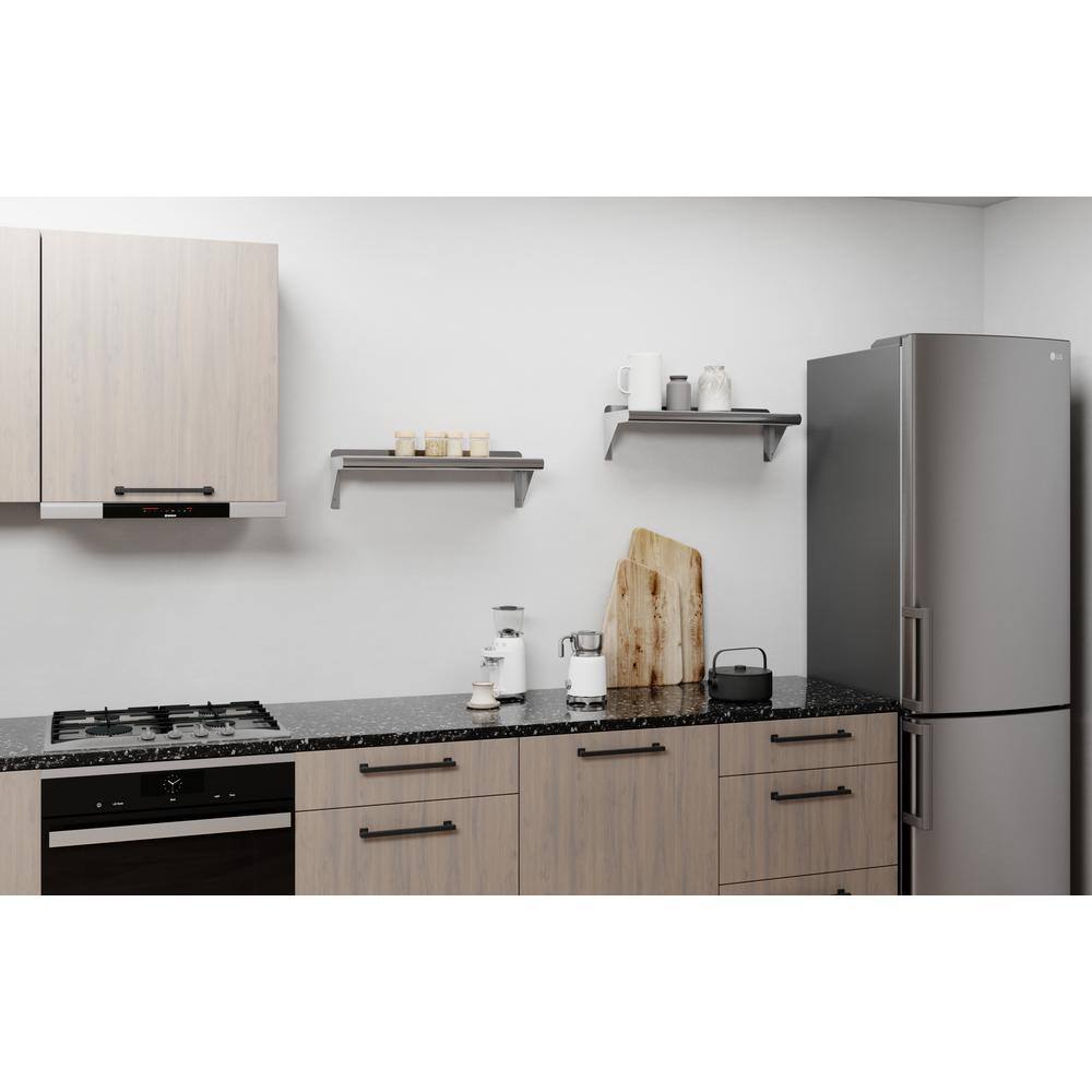 24" Stainless Steel Wall Shelf with Brackets
