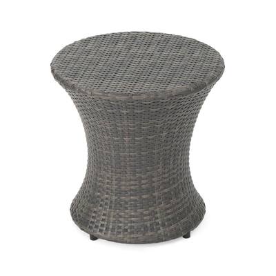 Outdoor Side Tables Patio The Home Depot - Small Black Round Outdoor Side Table Outdoor Side Tables Patio The Home Depot - Small Black Round Outdoor Side Table