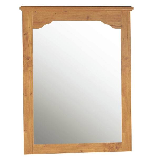 South Shore Little Treasures 41 in. x 34 in. Country Pine Framed Mirror