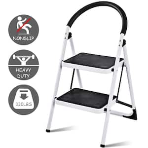 2.75 ft. Metal PE Step Ladder, 4 ft. Reach Height 330 lbs. Load Capacity