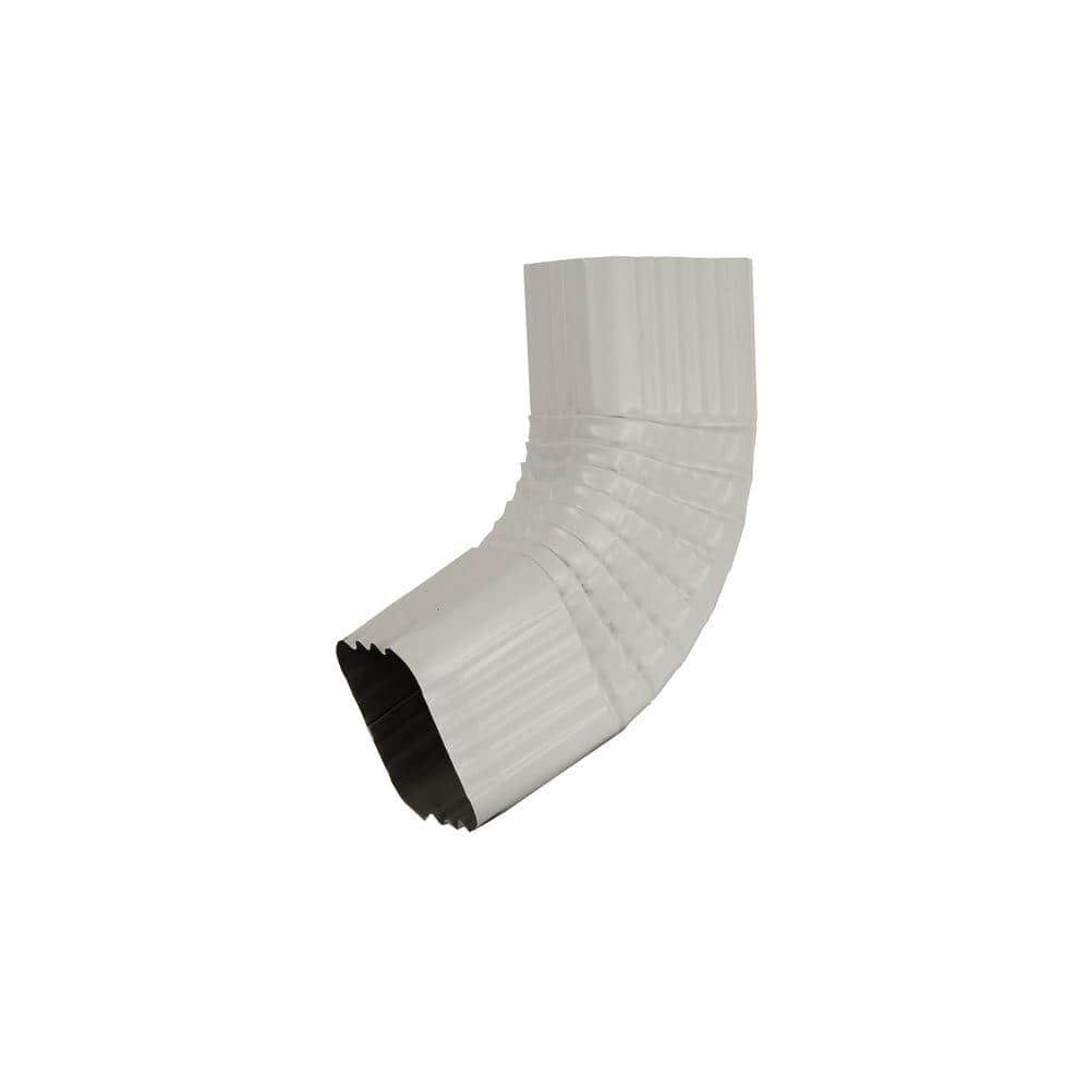 3 in. x 4 in. White Aluminum Downspout B Elbow price history on PriceWatchPro