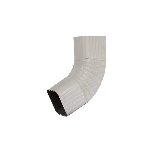 Amerimax Home Products DISCONTINUED 3 in. x 4 in. White Aluminum Downspout B Elbow