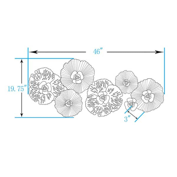 Designart 'Yellow Spikelets of Houseplant with Green Stems' Traditional Metal Circle Wall Art - 29x29 - Disc of 29 inch