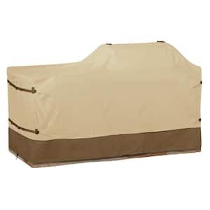 Veranda 86 in. L x 42 in. D x 48 in. H Head Island Grill Cover in Pebble