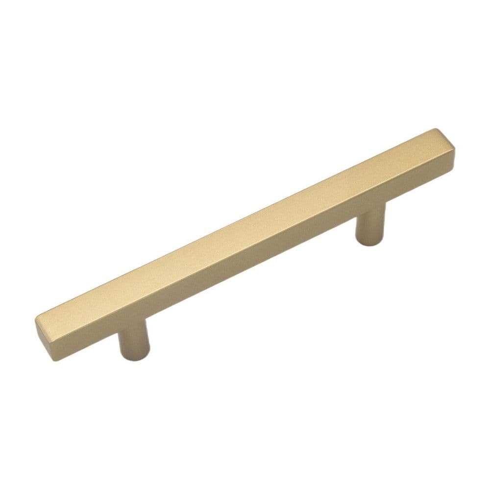 Quad Collection Pull - 5-1/16 in. Center to Center Brushed Golden Brass Bar Cabinet Pull (10-Pack) price history on PriceWatchPro