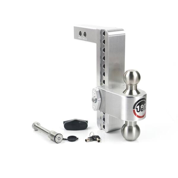 Weigh Safe 180 HITCH LTB10-2-KA 10 in. Drop Hitch, 2 in. Receiver 12,500 LBS GTW - Keyed Alike Key Lock and Hitch Pin