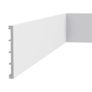 1/2 in. D x 5-7/8 in. W x 78-3/4 in. L Primed White High Impact Polystyrene Baseboard Moulding (17-Pack)