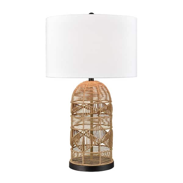Titan Lighting Southern Pines 30 in. Natural Table Lamp