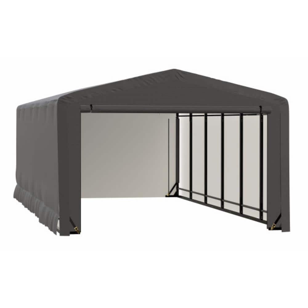 ShelterLogic Sheltertube 12 ft. x 23 ft. x 8 ft. Garage Shelter in Gray