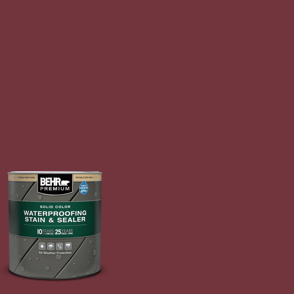 1 qt. #S130-7 Cherry Cola Solid Color Waterproofing Exterior Wood Stain and Sealer price history on PriceWatchPro