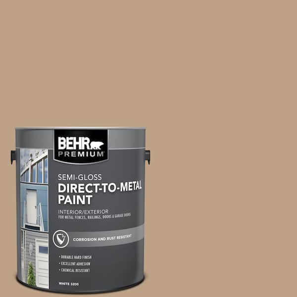 1 gal. #AE-10 Deer Brown Semi-Gloss Direct to Metal Interior/Exterior Paint